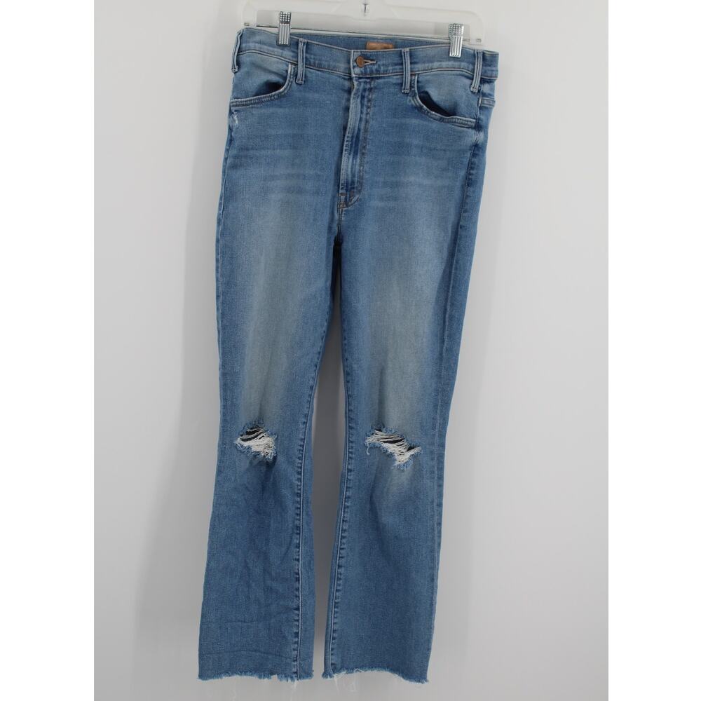 Mother The Husler Ankle Fray Size 32 Thrilling Shots Distressed